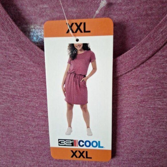 32 Degrees Dresses & Skirts - 32 Degree Cool XXL Summer Dress-Heathered Dark Pink